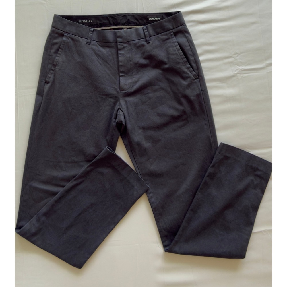 Bonobos Monday Weekday Warrior Dress Pants Charcoal Grey Mens 31x32 Athletic Fit